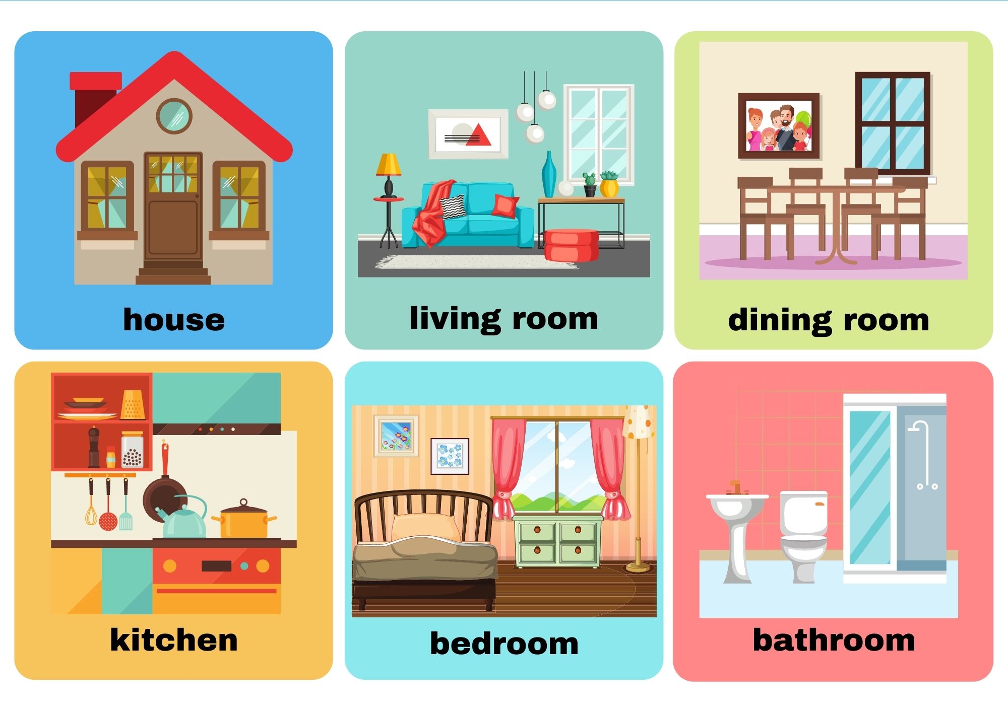 House Rooms Flashcards View Online or Download PDF
